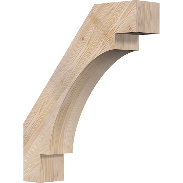 Ekena Millwork 5 1/2"W x 24"D x 28"H Merced Smooth Knee Brace, Douglas Fir BRC06X24X28MRC00SDF - main